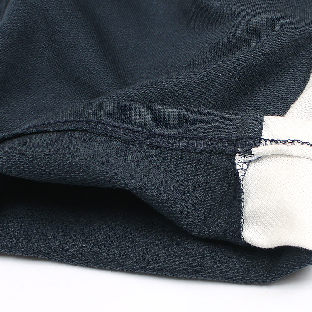 KIDS RL NEAVY WHITE PANEL JERSEY SHORT