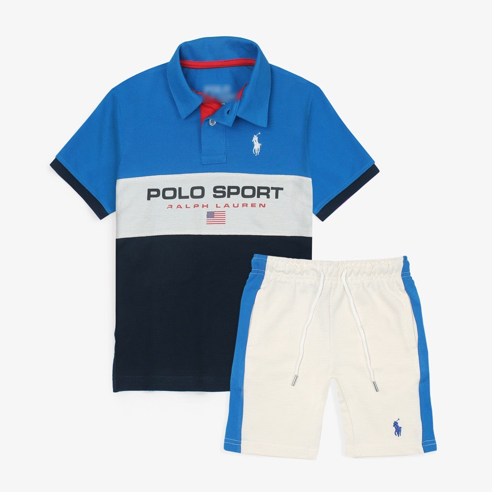 R-L SPORT PREMIUM KIDS TWIN SET ROYAL-BLUE