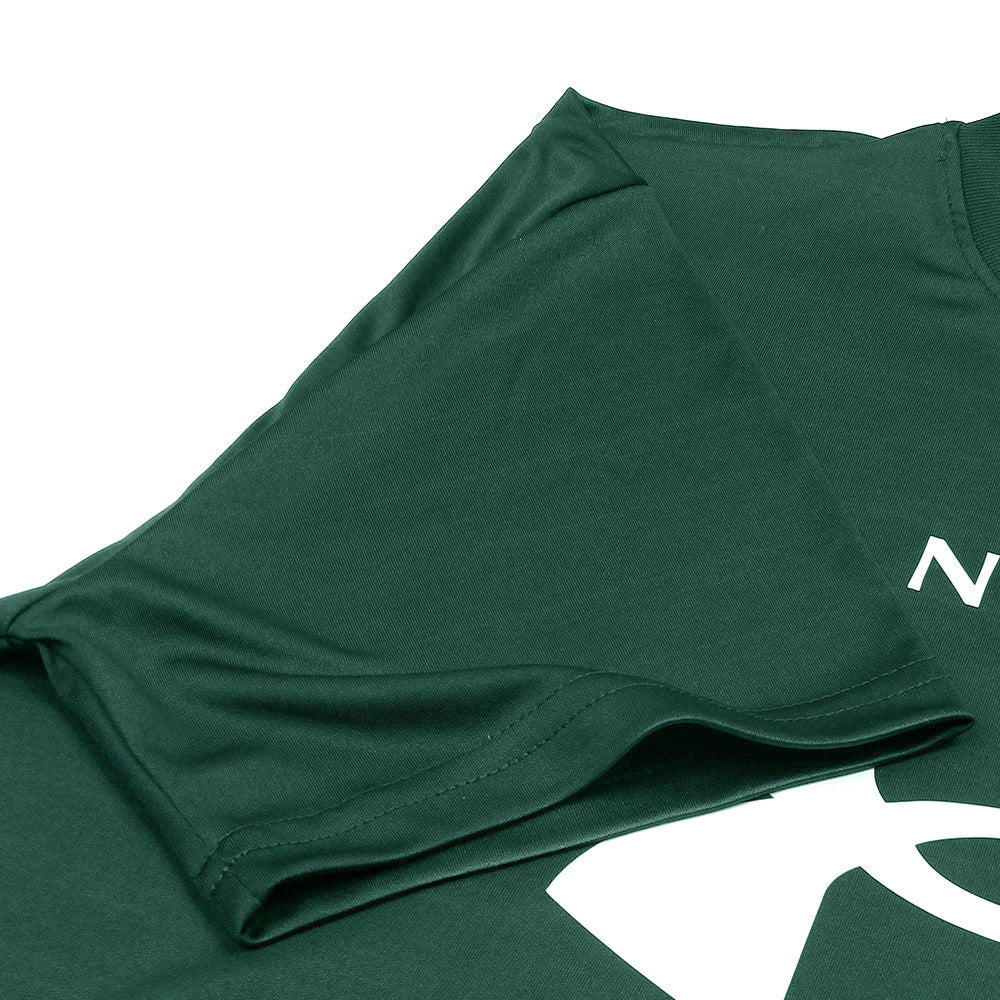 UA DRYFIT OVERSIZED POWERSTRETCH T SHIRT MEN GREEN