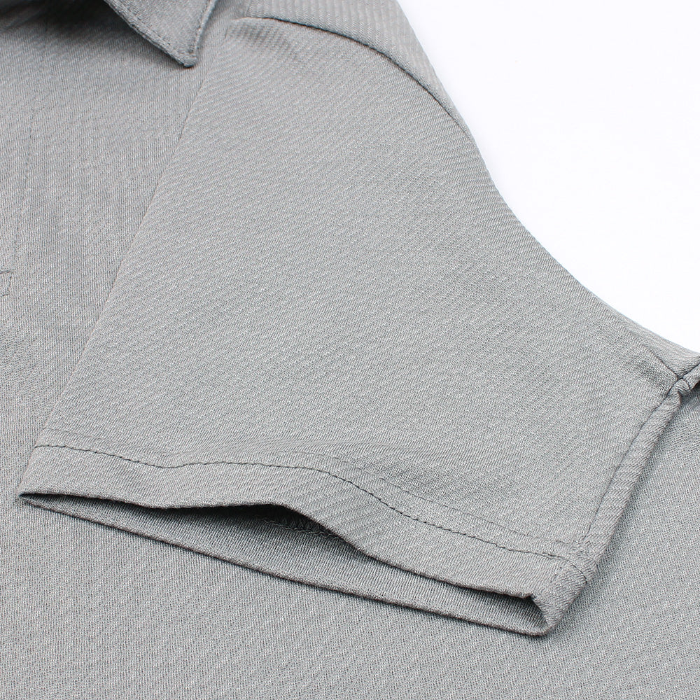 R-L PREMIUM FRANCISCO STRIPPER POLO GREY