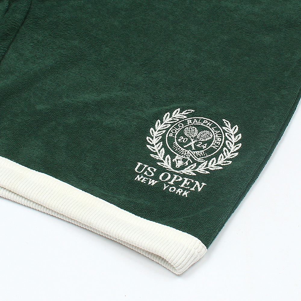 R-L MEN PREMIUM TERRY  SHORTS DK GREEN