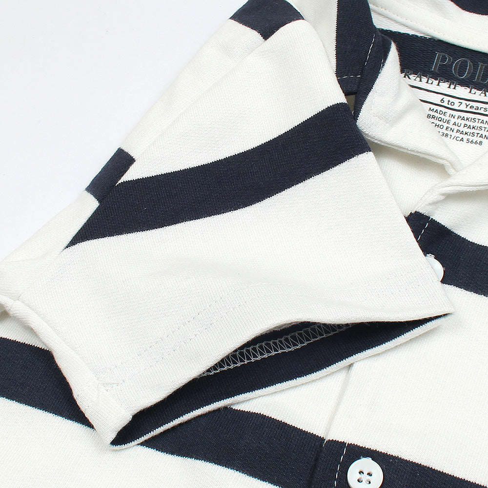 R-L KIDS PREMIUM  SHORT/SHIRT W/B STRIPES