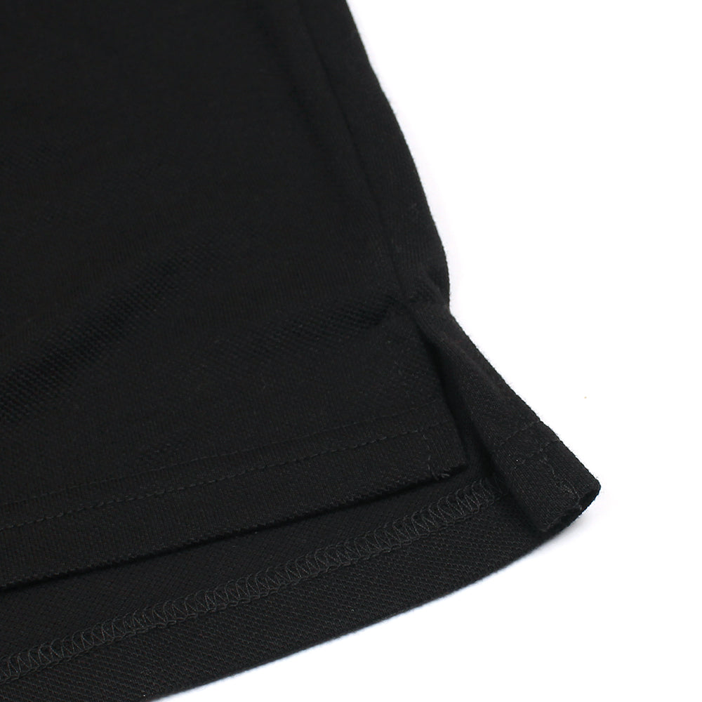 T-H MEN POLO SHIRT CONTRAST COLLAR BLACK