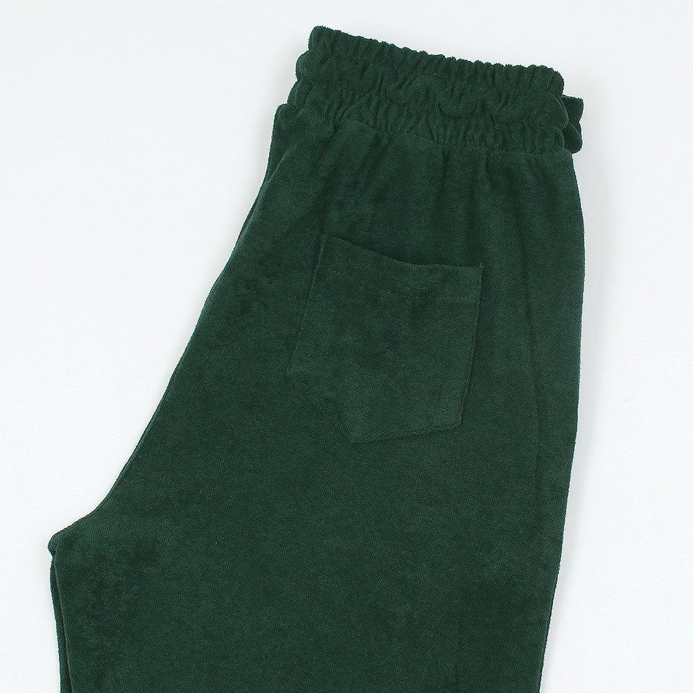 R-L MEN PREMIUM TERRY  SHORTS DK GREEN