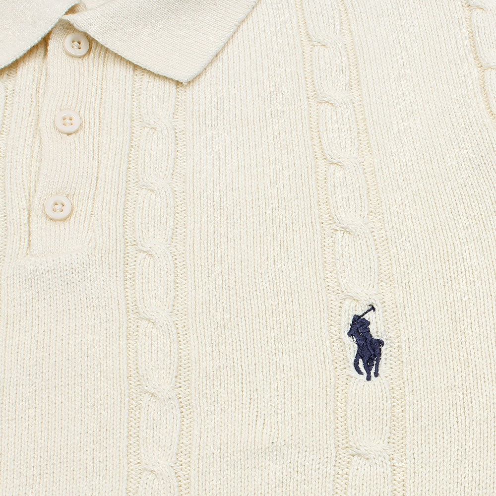 RL PREMIUM ROYAL KNIT BTN POLO MEN CLAS OFF-WHITE
