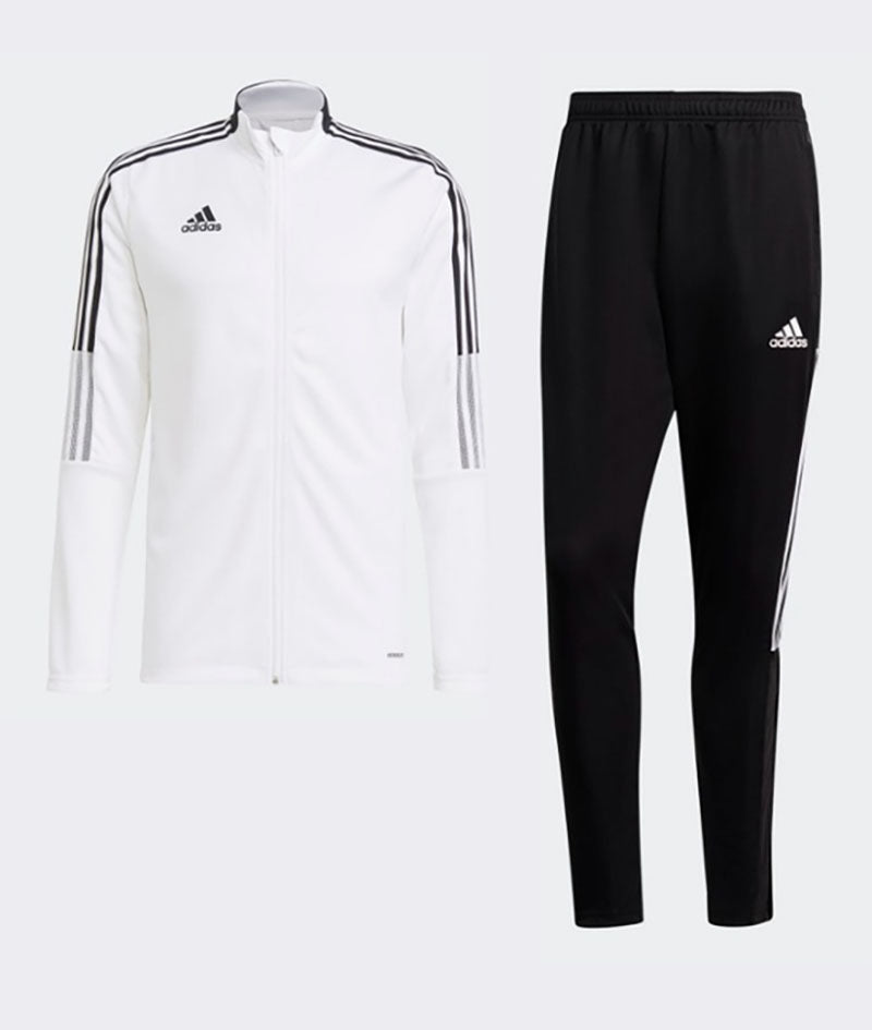 ADS PREMIUM MSH-FLEECE TRACKSUIT MEN WHITE-BLACK