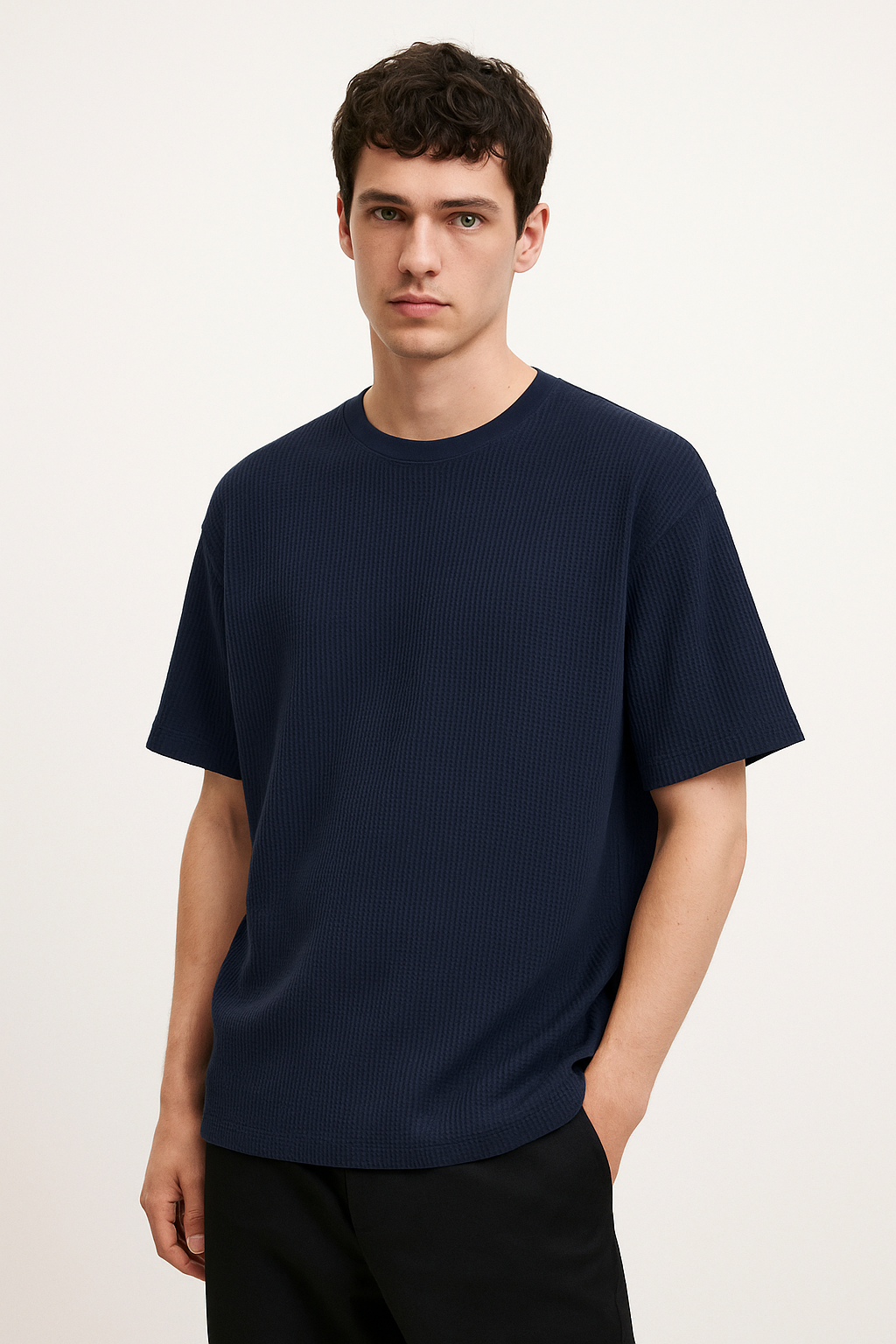 ZRA PREMIUM WAFFLE OVERSIZED T SHIRT UNISEX NEAVY