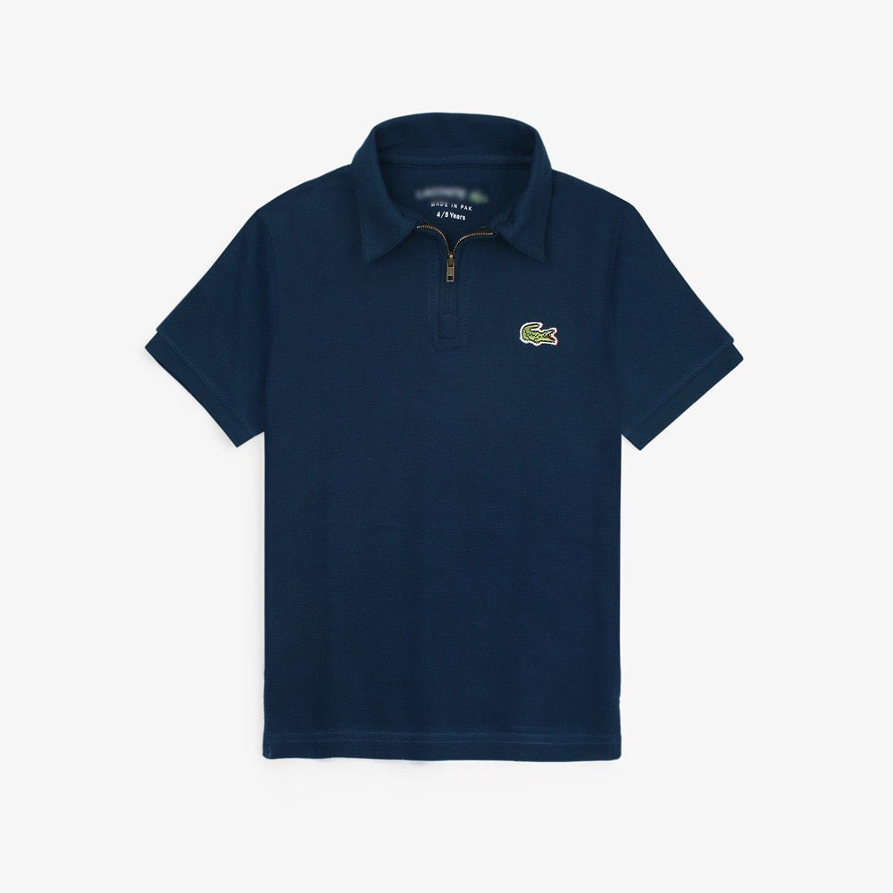 LCSTE PREMIUM KIDS ZIP POLO