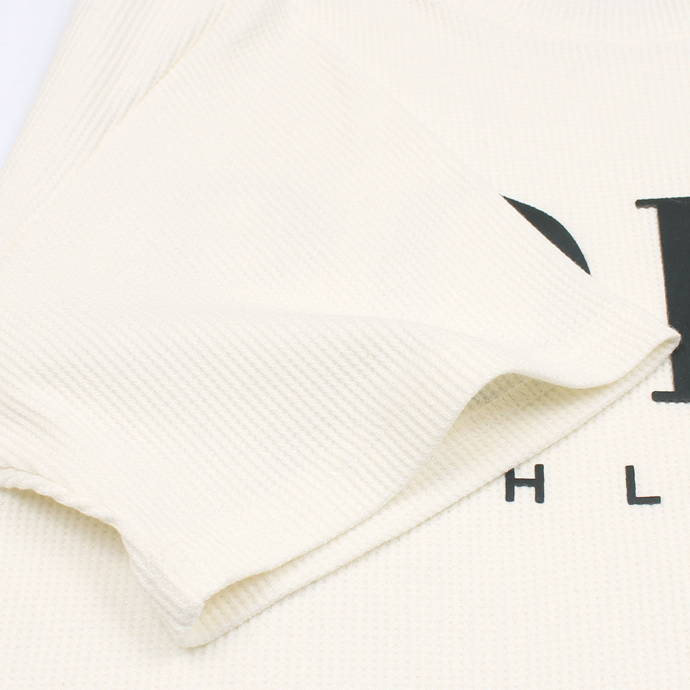 RL PREMIUM WAFFLE LOGO PONY T SHIRT OFF WHITE