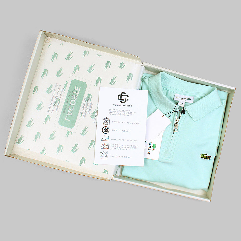 LCSTE PREMIUM MEN ZIPPER POLO SEA-GREEN