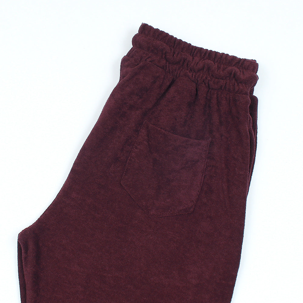 R-L MEN PREMIUM TERRY  SHORTS  MEHROON