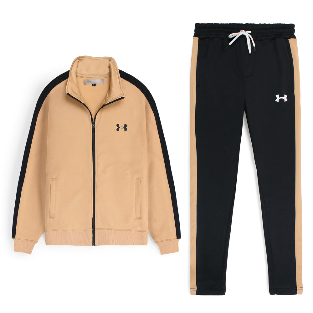 UND MEN PREMIUM RIVAL KNIT TRACKSUIT BEIGE