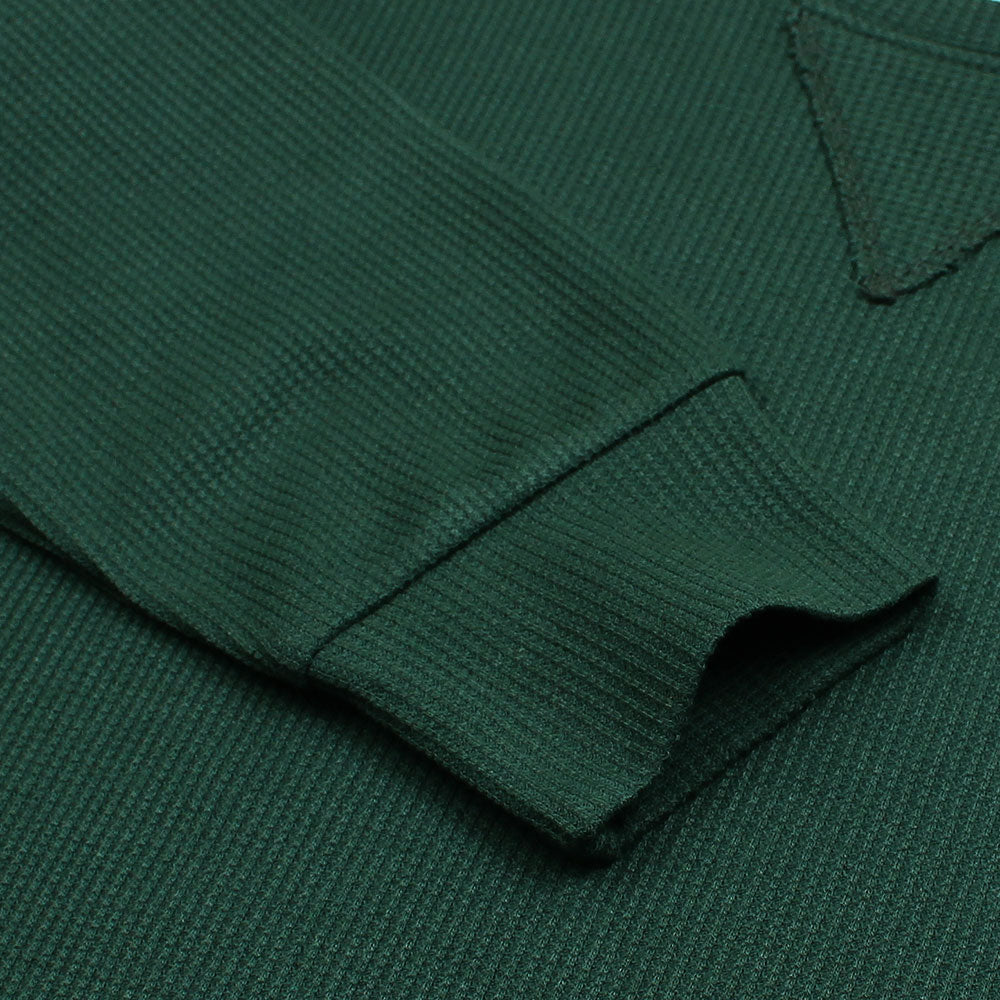 ZRA PREMIUM CONTRAST TRIM SWEAT SHIRT DK GREEN