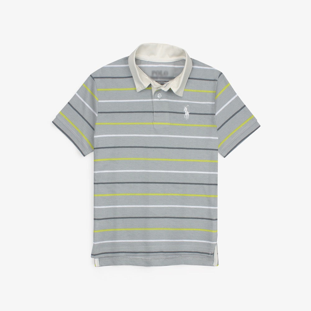 R-L PREMIUM KIDS STRIPE POLO