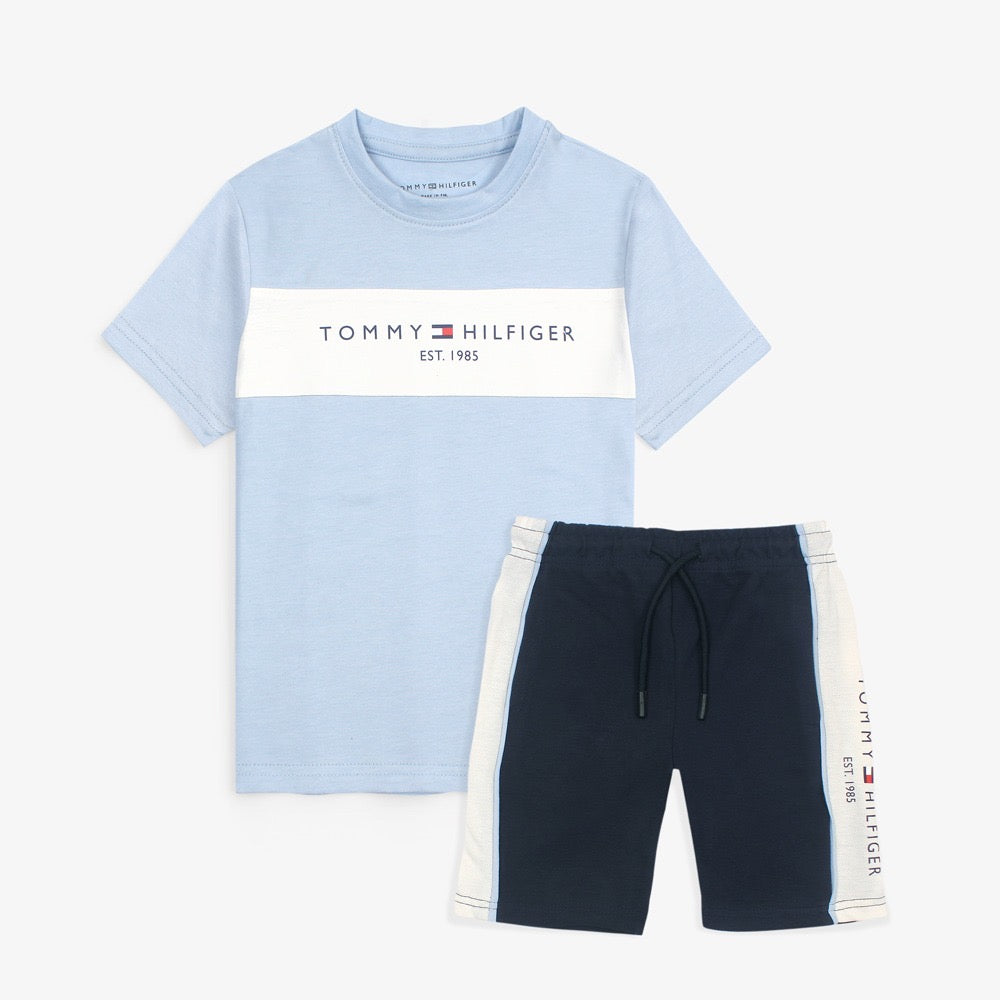 T-H PREMIUM PANNEL KIDS TWIN-SET SKY-NEAVY