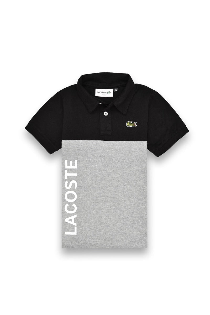 KIDS LCSTE PREMIUM POLO BLACKWITHGREY