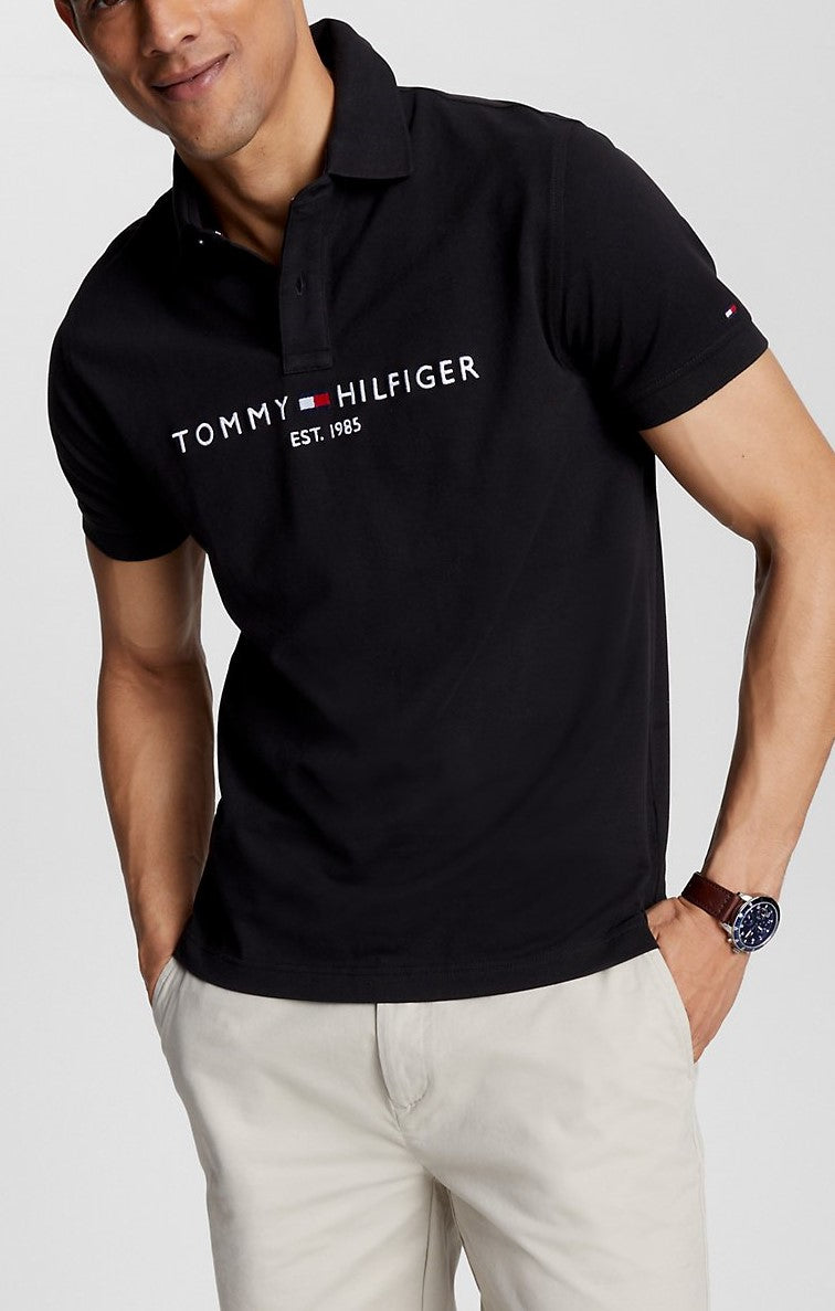 PREMIUM T-H MEN POLO SHIRT BLACK