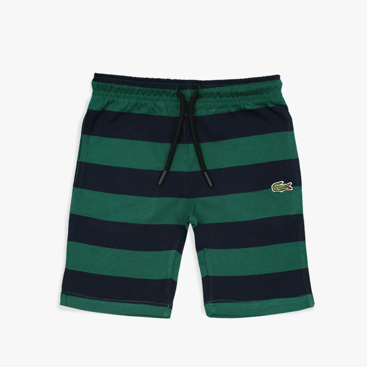 LCSTE PREMIUM KIDS STRIPE POLO SHORT GREEN