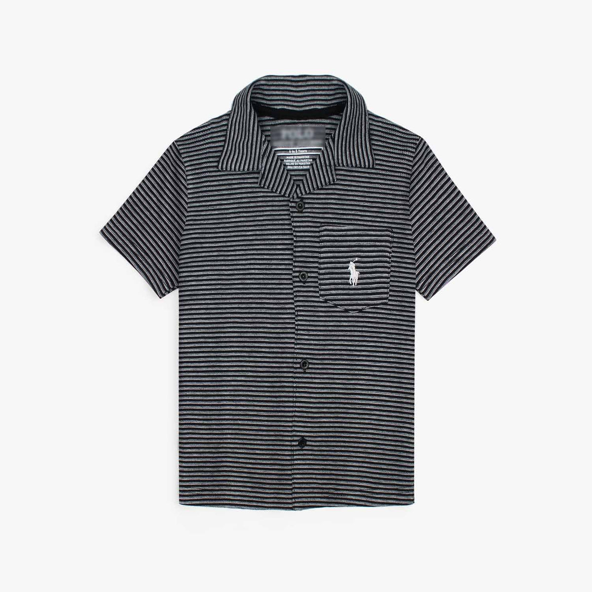 RLPH LURN PREMIUM KIDS STRIPE CASUAL SHIRT 001