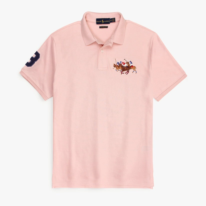 RLPH LURN PREMIUM 3 PNY POLO MEN PINK(B-PAIR)