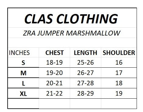 ZRA PREMIUM OXALANE KNIT JUMPER MARSHMALLOW-NEAVY