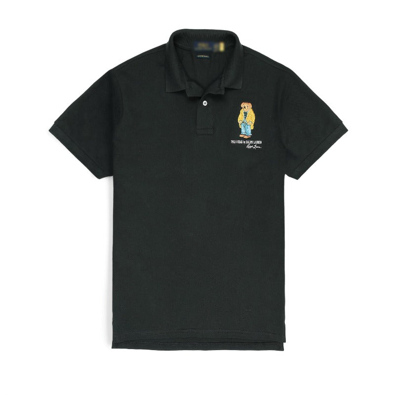 RL BEAR PREMIUM POLO BLACK